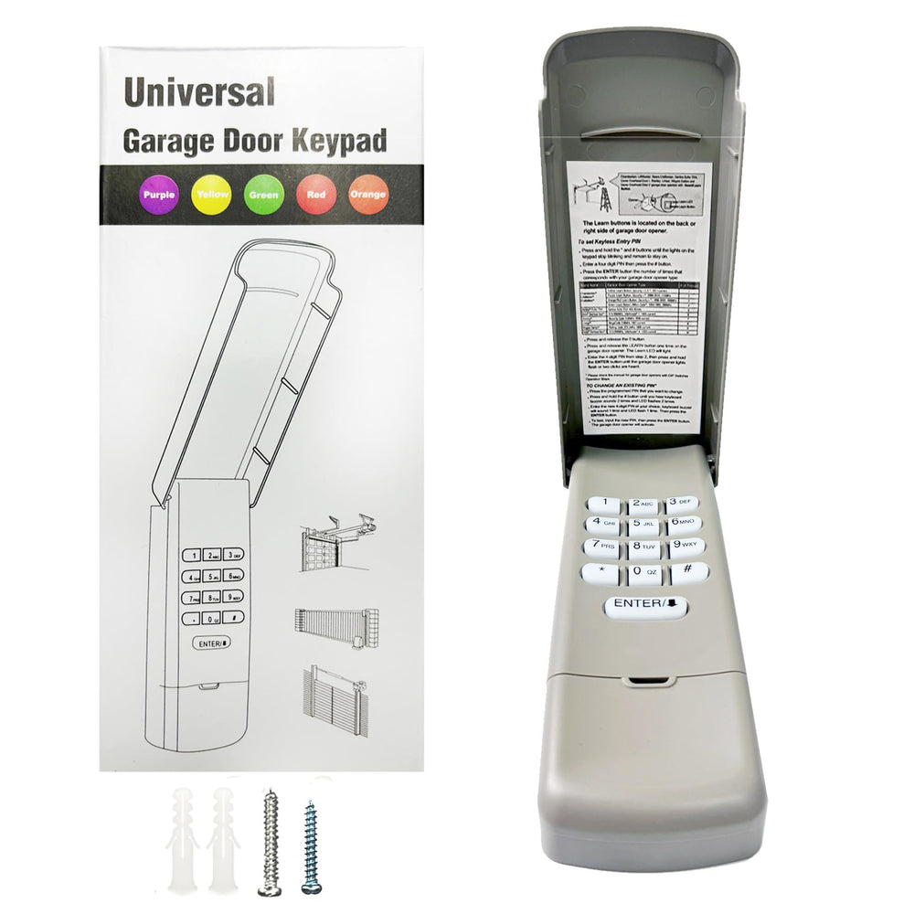 GIOATY universal keypad front view with large backlit keys for easy entry.
