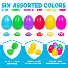 Giraffe Manufacturing eggs with easy-open hinged design