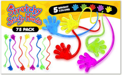 Giraffe Manufacturing sticky hands red perfect goody bags and interactive games.