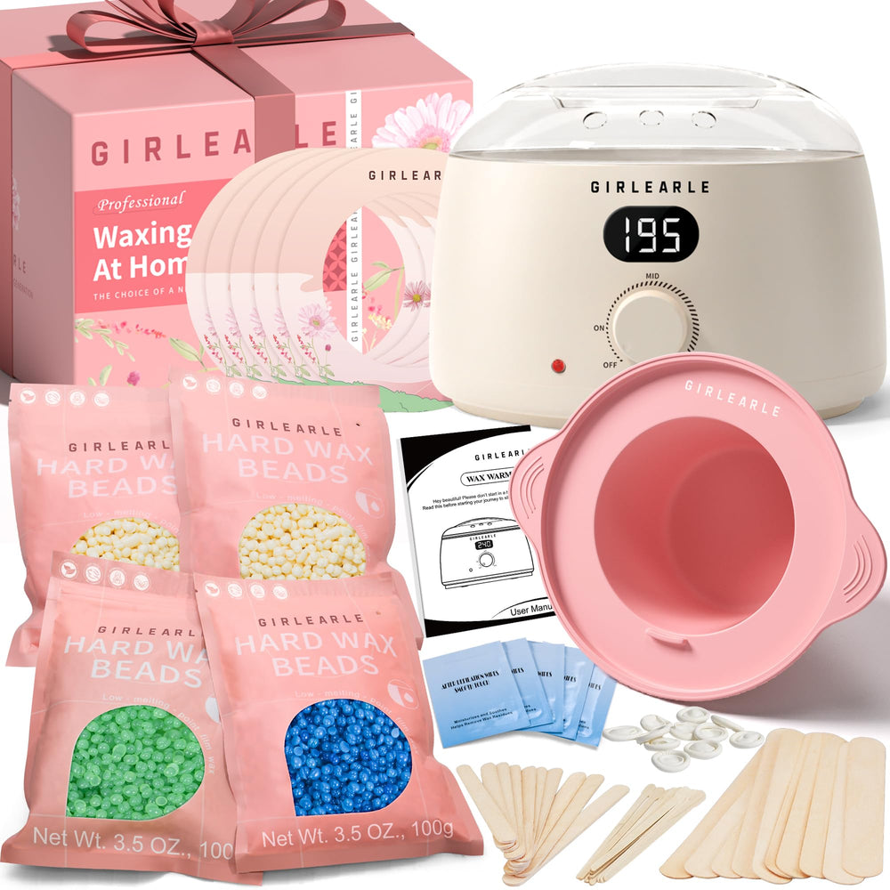 GIRLEARLE digital wax warmer with LED display for precise at home waxing