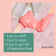 Home waxing setup with GIRLEARLE beads for full-body sessions.