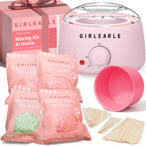 GIRLEARLE wax warmer with adjustable temperature for safer at-home hair removal.