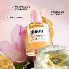 Display of Gisou signature scents Wildflower Honey, Wild Rose, Lavender Berry.
