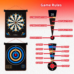 Gitus wall-mountable dart board ready for teen game room setup.