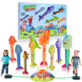 Gizzjoy Dinosaur Rocket Launcher Set for outdoor multi-player rocket fun.