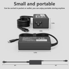 GKLSPL charger in use with a laptop demonstrates PD charging across multiple voltages.