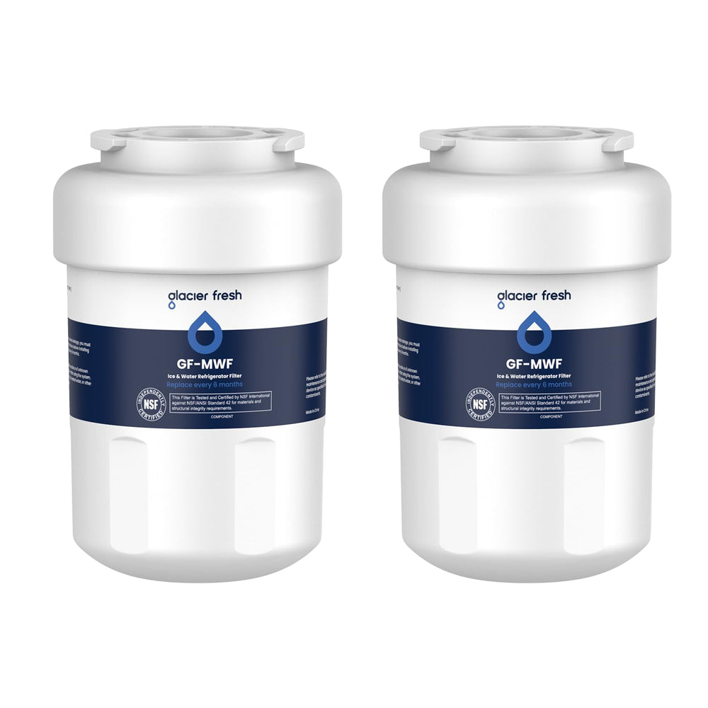 GLACIER FRESH MWF filter packaging showing an easy replacement kit for compatible refrigerators.
