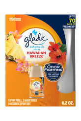 Glade Hawaiian Breeze holder front for simple fragrance control in any room