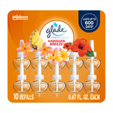 Glade PlugIns Hawaiian Breeze refill 10-count for long-lasting fragrance in every room