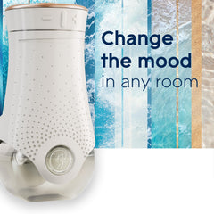 Glade PlugIns Aqua Waves outlet plug blends seamlessly into outlets for effortless scent.
