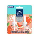 Glade Juicy Peach & Elderflower refill pack ready for living room fragrance
