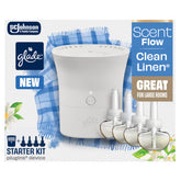 Glade Scent Flow PlugIns front view for steady fragrance in open living areas.