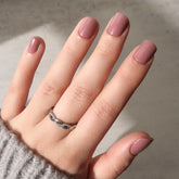 Glamnetic Mauve Cutie nails for a quick salon-like manicure at home.