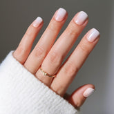 Glamnetic Soft Whip ombre nails close-up with a durable glossy finish.