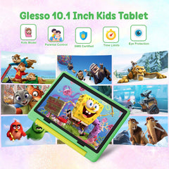 Gleeso Kids Tablet 64GB storage suitable for apps and media.