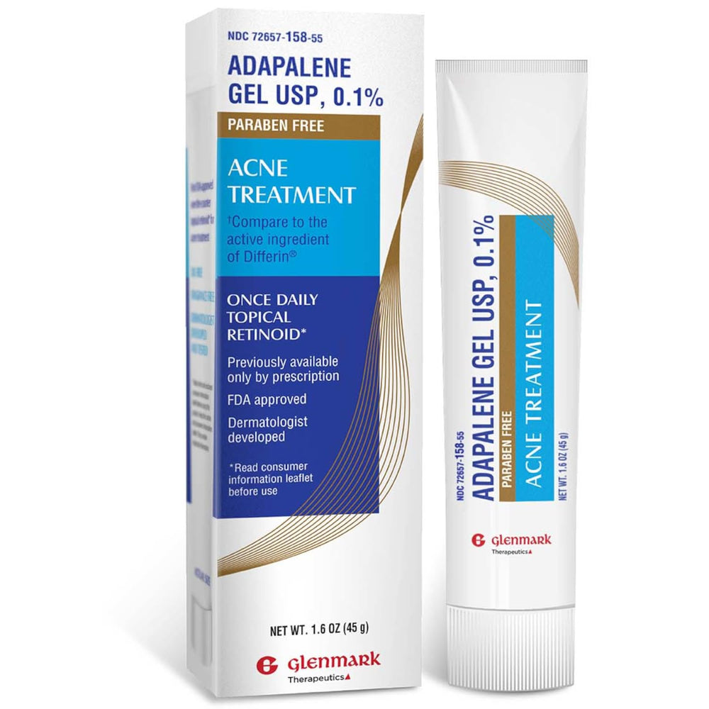 Glenmark Therapeutics Adapalene Gel bottle for daily acne care