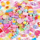 Glitzest fake candy charms lollipop design for slime embellishments