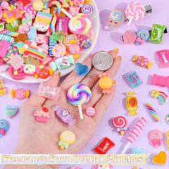 Glitzest peach charms for slime and scrapbooks