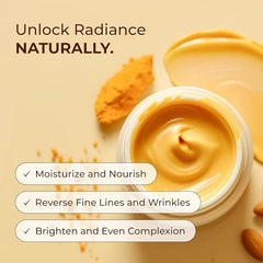 Glo Melanin Nourishing Face Cream label closeup highlighting vegan and paraben-free formula