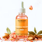 Glo Melanin Yoni Oil Wash bottle shown for balanced moisture after shower