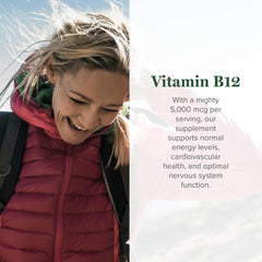 Global Healing Center B12 dropper demonstrates precise daily dosing for convenient use