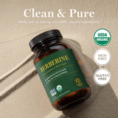 Global Healing Center berberine with cinnamon ingredient highlight for metabolic support