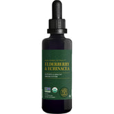 Global Healing Center elderberry echinacea tincture bottle for immune support.