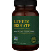 Global Healing Center Lithium Orotate 10mg bottle hints at daily mood balance and calm focus