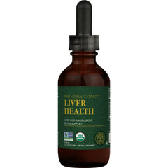 Global Healing Center Liver Health bottle with label signaling detox support.
