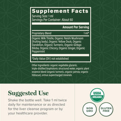 Front packaging of Global Healing Center Liver Health showing herbal blend.
