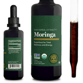 Global Healing Center Organic Moringa liquid drops bottle for convenient daily supplementation.