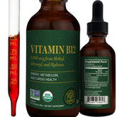 Global Healing Center vitamin B12 bottle shows sublingual liquid for easy absorption