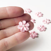Global Sugar Art pink pearled royal icing flowers for elegant cupcakes and cakes