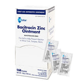 Globe bacitracin ointment packet close-up for minor cuts