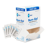 Globe burn gel aloe packets packaging for on-the-go first aid.