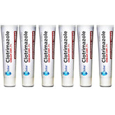 Globe clotrimazole cream tube provides fast relief from itching and burning.