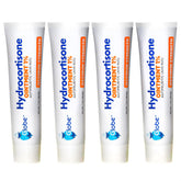 Globe Hydrocortisone ointment tubes, front view, ready for quick itch relief at home.