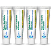 Globe Triple Antibiotic Ointment front tube displays essential protection for minor injuries