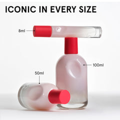 Glossier You bottle at pulse points suggests easy, buildable fragrance impact.