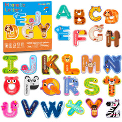 Gloswetify animal-shaped magnetic letters boost early alphabet play on the fridge.