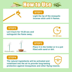 Glovv patio mosquito stick in holder for easy placement