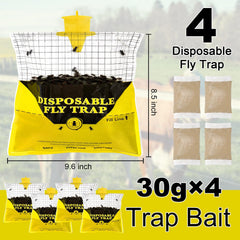 Glovv ranch fly trap disposable bag setup in the field