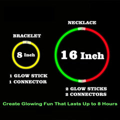 GLOW YGB glow sticks ideal for Halloween parties and night celebrations.