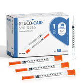 GLUCO-CARE 1ml syringe with clear scale for precise lab dosing.