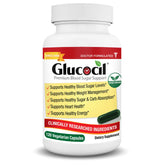 Glucocil bottle front label emphasizing blood sugar support