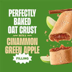 Glutino Apple Cinnamon bar with apple filling close-up suggests fruity flavor.