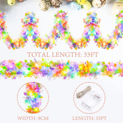 GlyinnHe Easter egg confetti accents brighten windows and doors with whimsy.