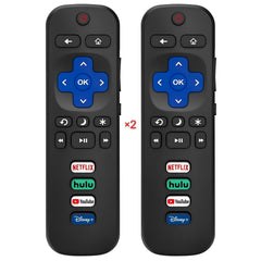 Gmatrix 2-pack universal Roku remote, versatile for many TCL and Hisense TVs.