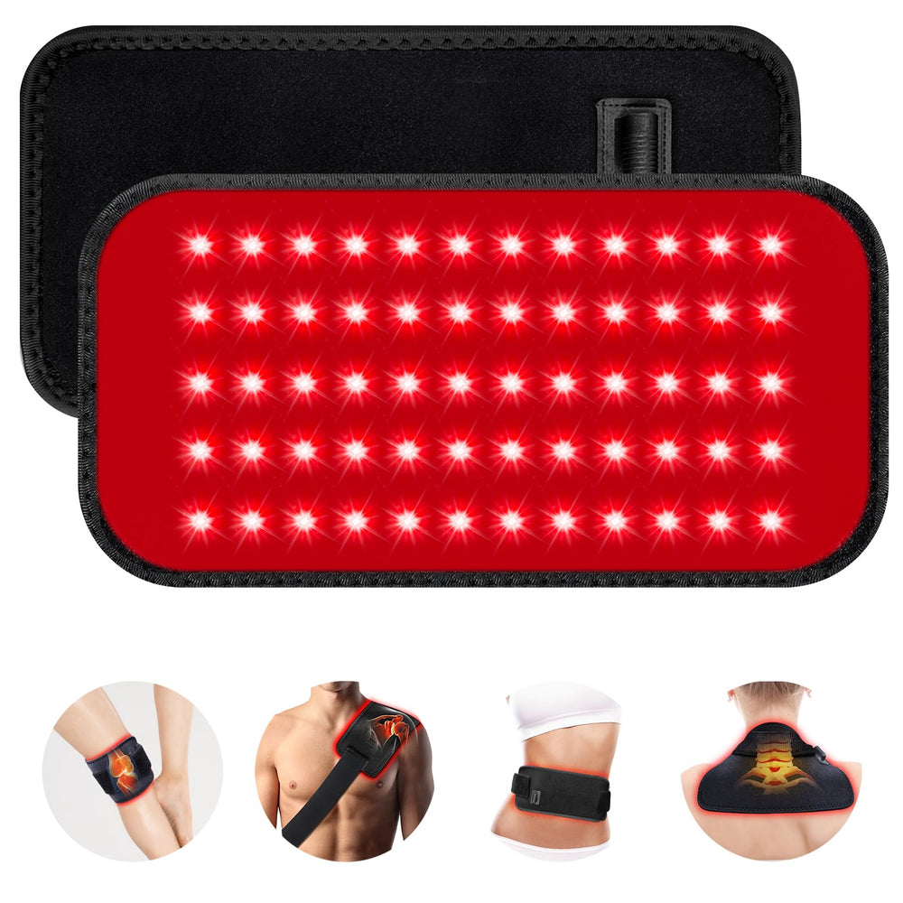 GMOWNW red light therapy belt with 60 LEDs delivers broad back and waist coverage.