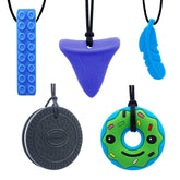 GNAWRISHING chew necklace pack of 5 for sensory engagement.